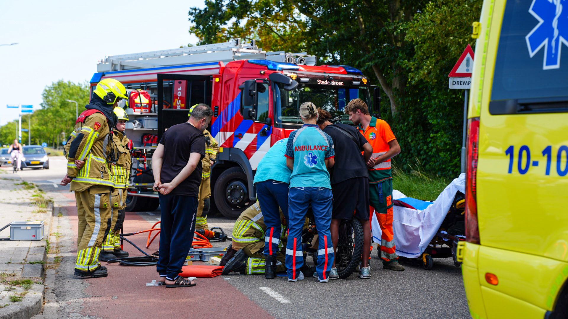 Jongentje raakt bekneld tussen de spaken van een fatbike en belandt in het ziekenhuis