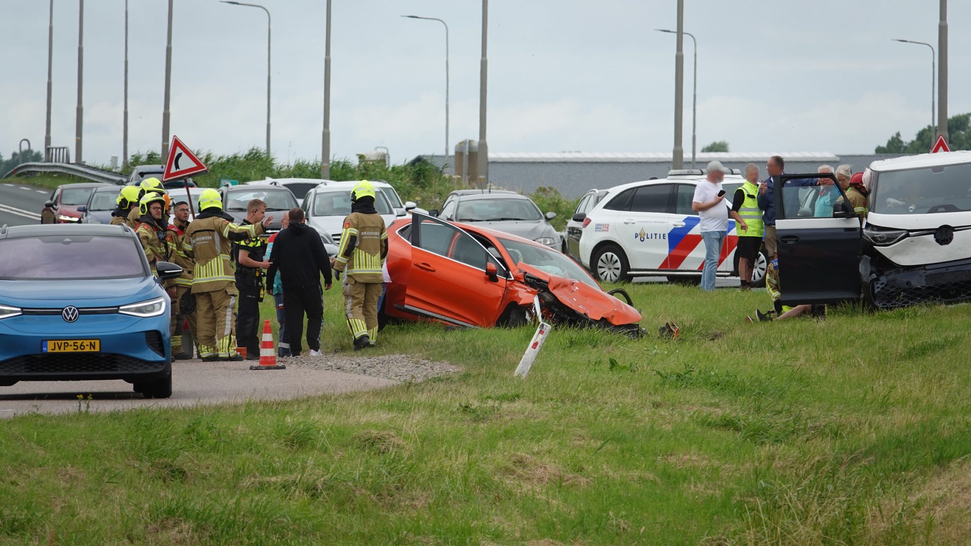 UPDATE: Zeven gewonden bij ongeval met vier voertuigen
