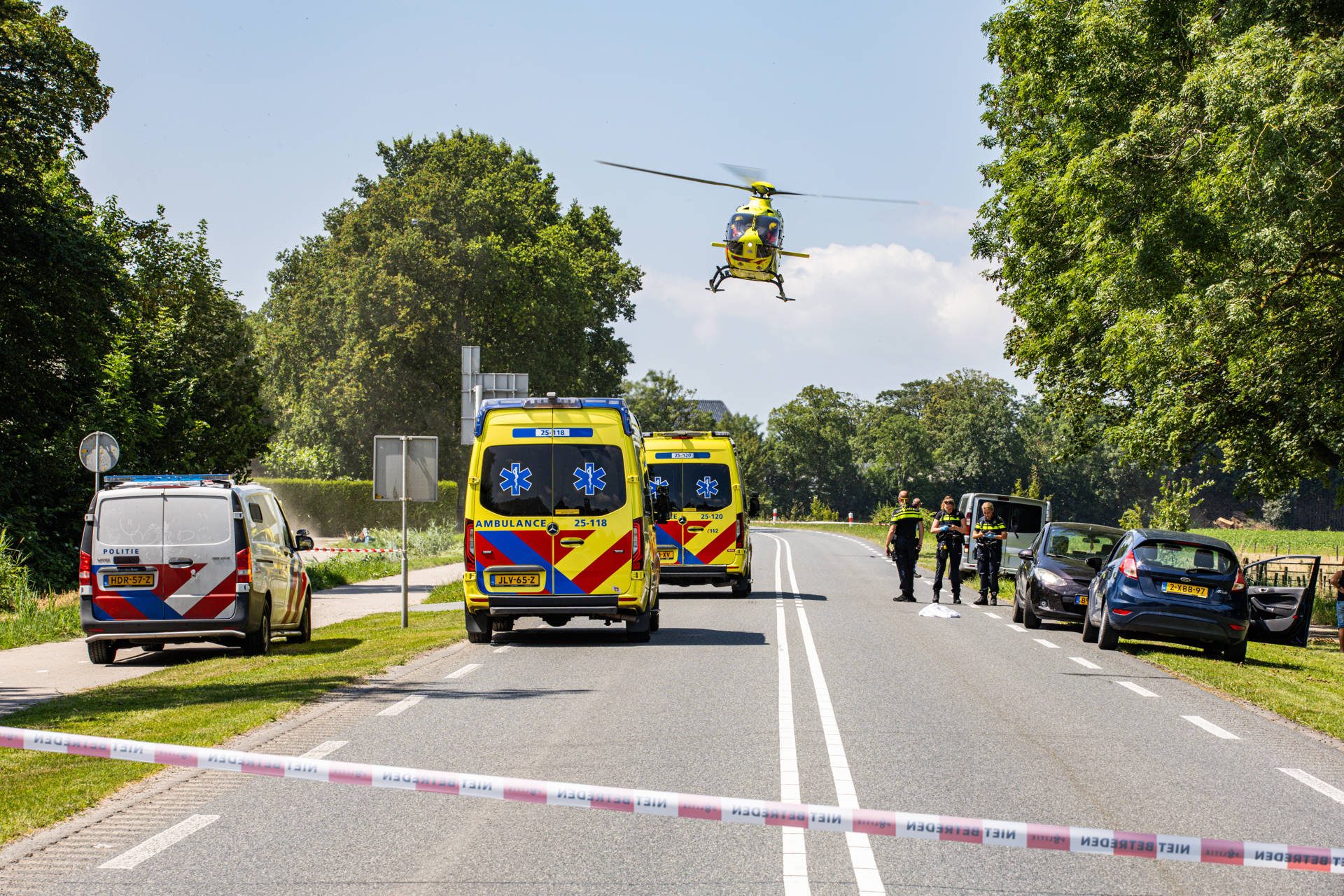 Traumahelikopter ingezet na ernstig ongeval