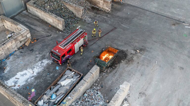 Opnieuw brand op terrein van afvalverwerker