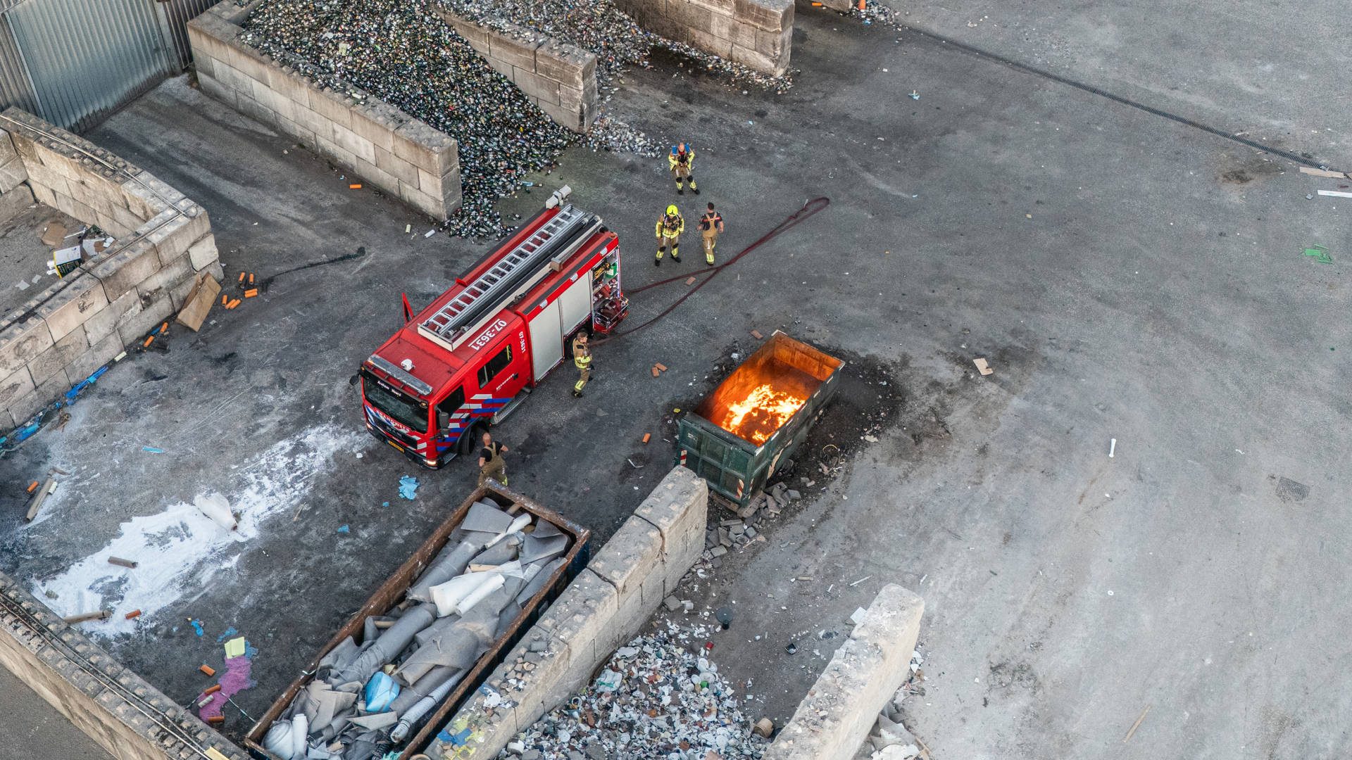 Opnieuw brand op terrein van afvalverwerker