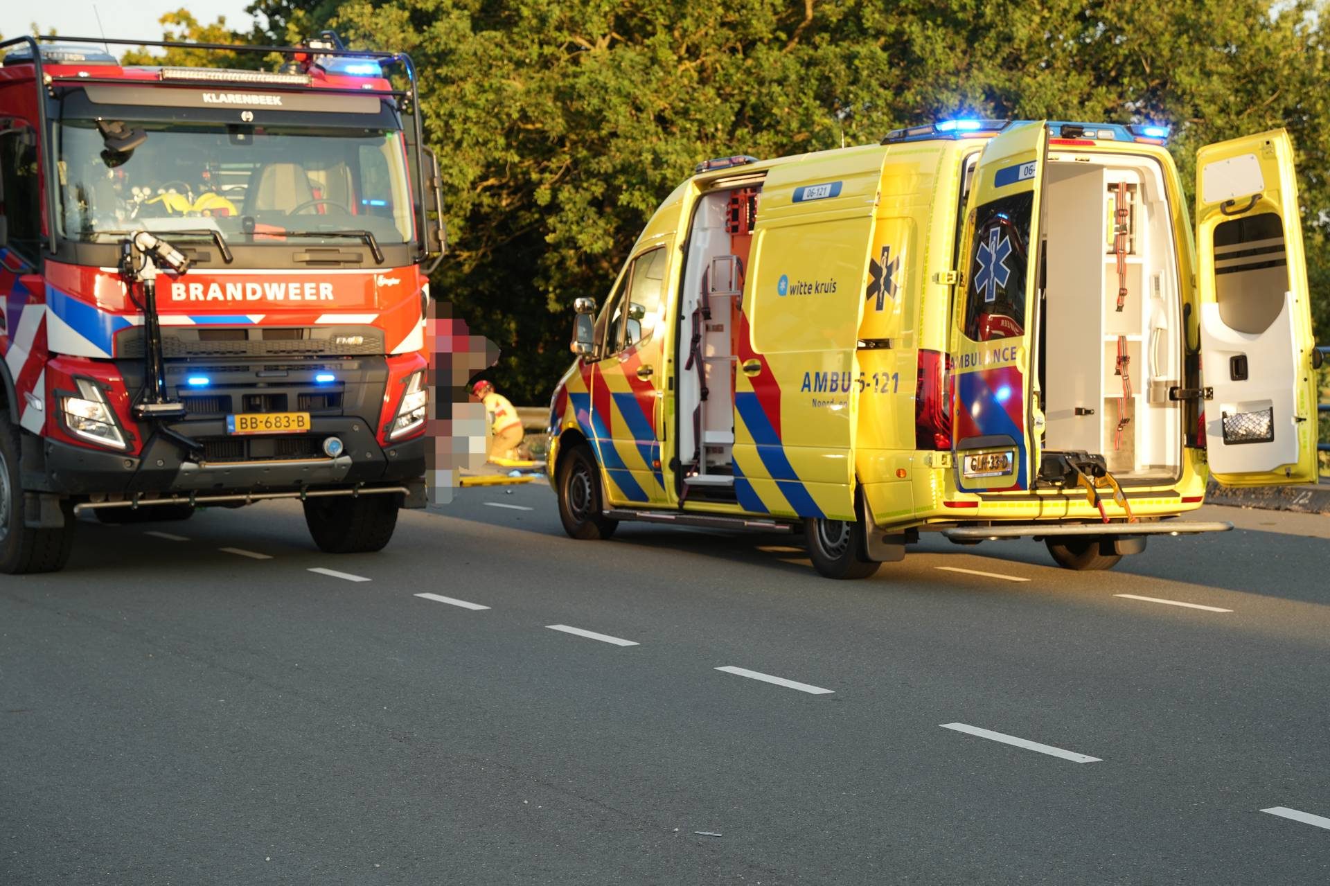 Fietser gereanimeerd na aanrijding met crossmotor
