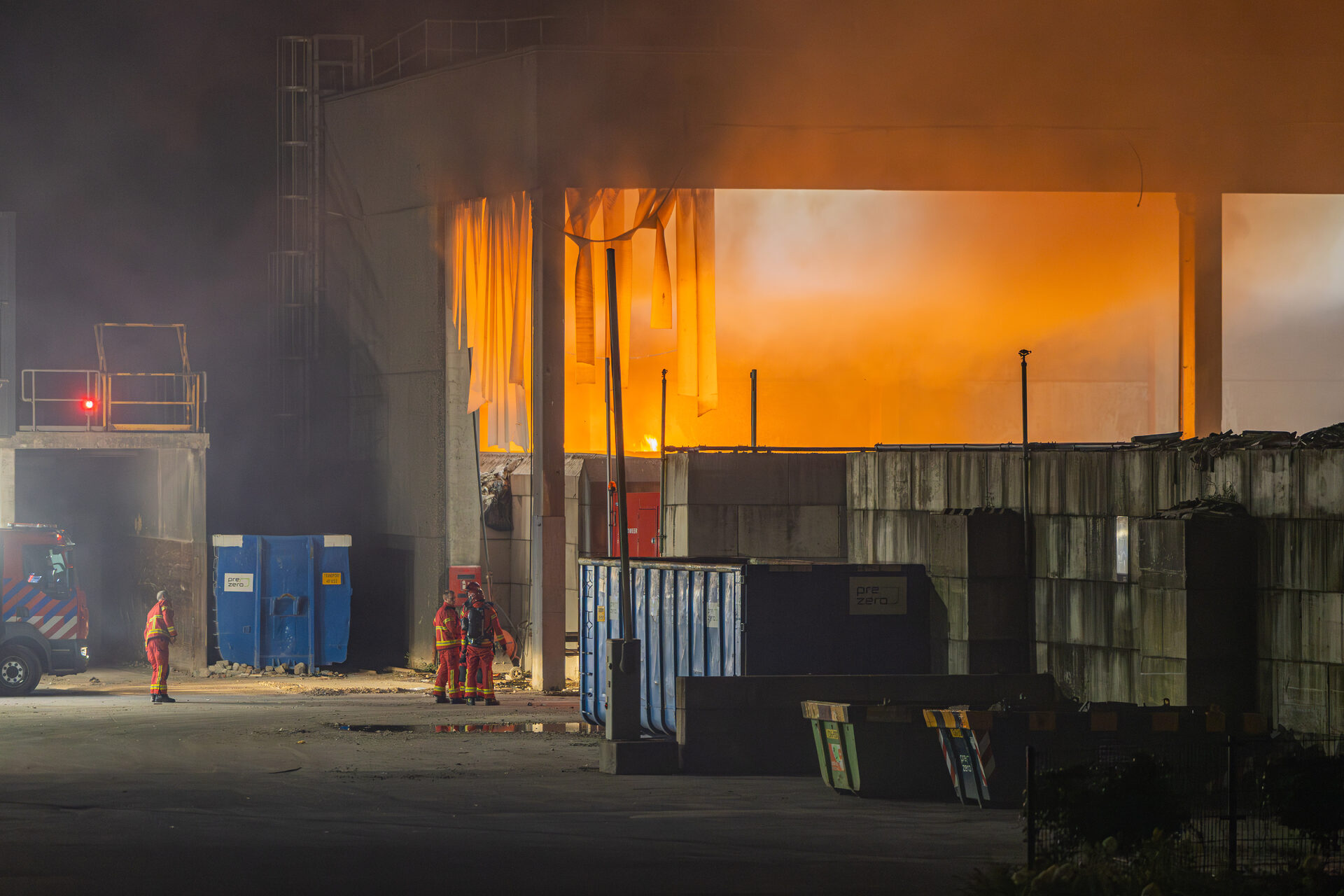Brand bij PreZero Groningen zorgt voor rook- en stankoverlast