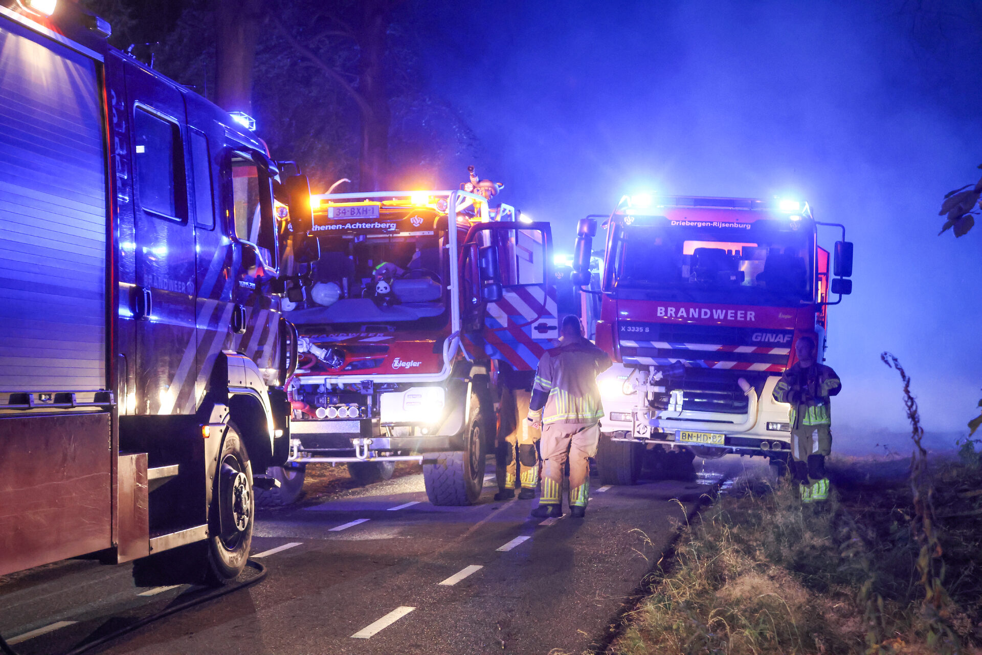 Grote bosbrand verwoest duizenden vierkante meters natuur