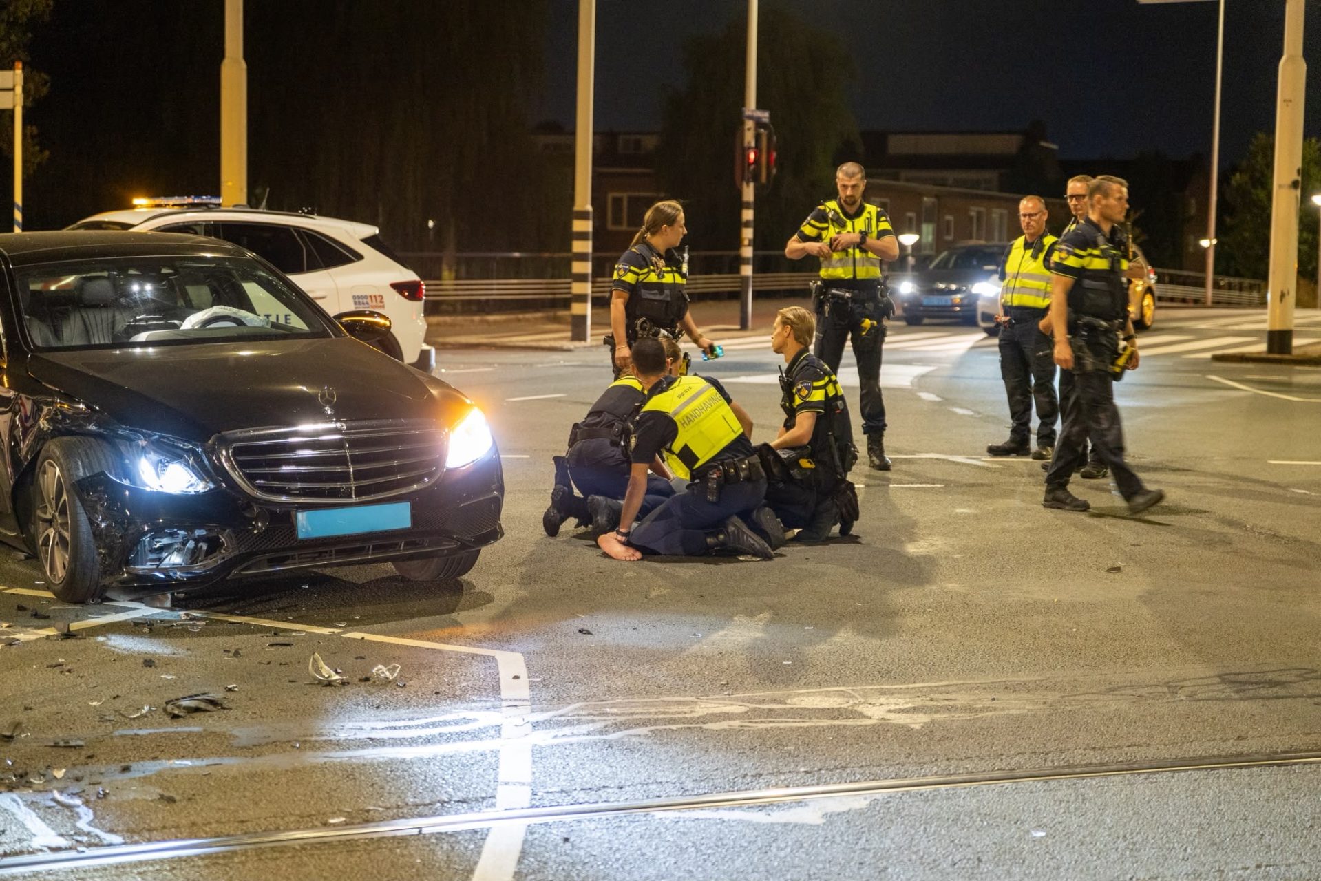 Taxichauffeur aangehouden na ongeval op kruispunt