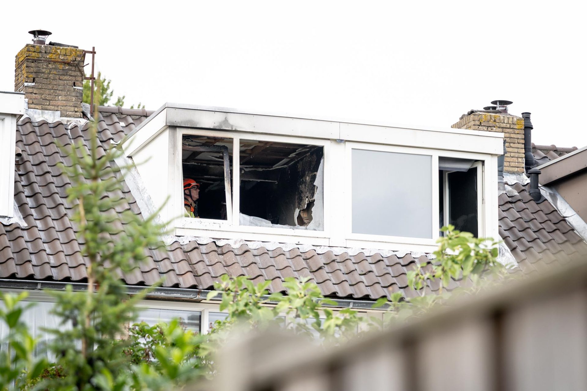 Zolder zwaar beschadigd na woningbrand