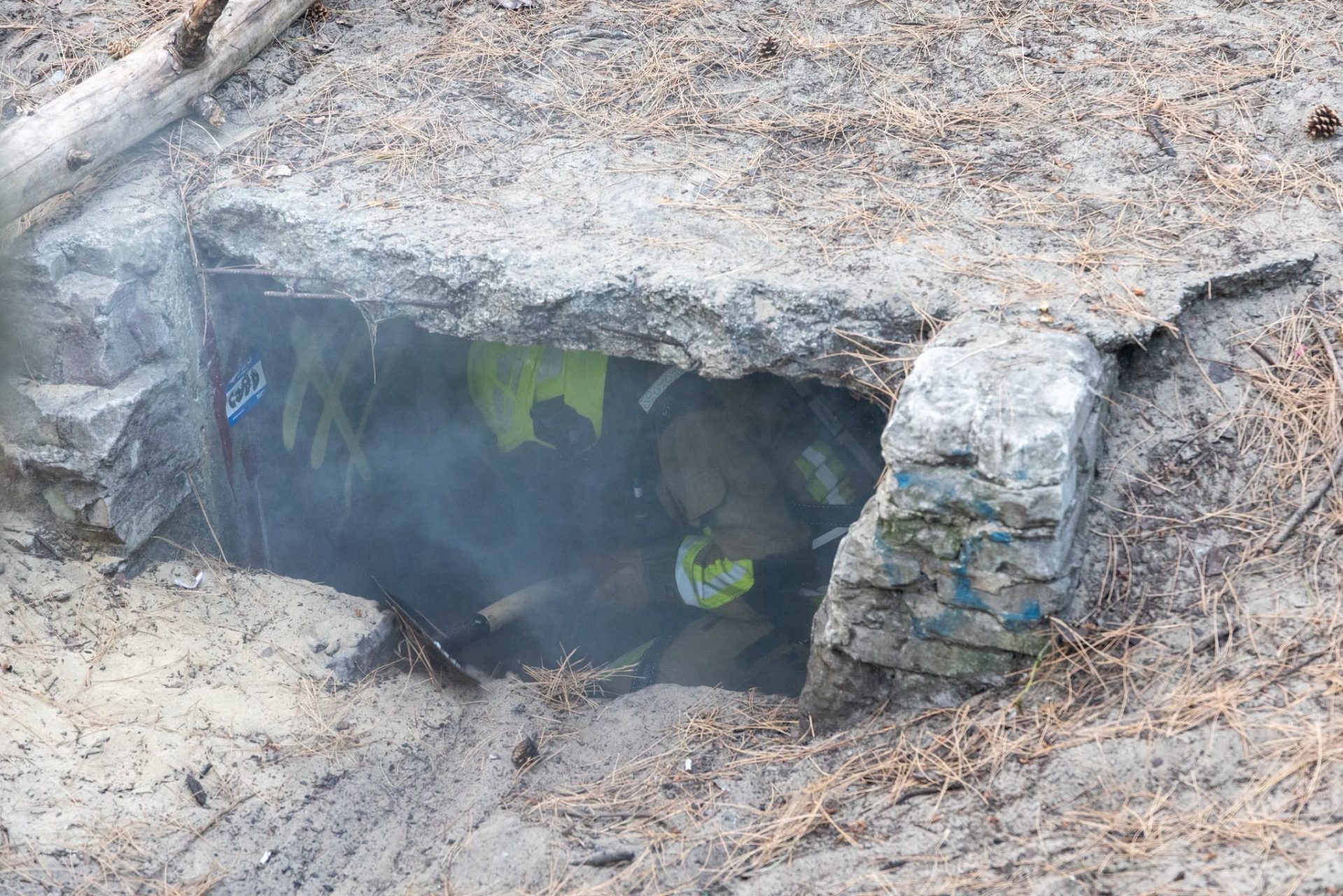 Kinderen ontdekken brand in bunker in Beverwijk
