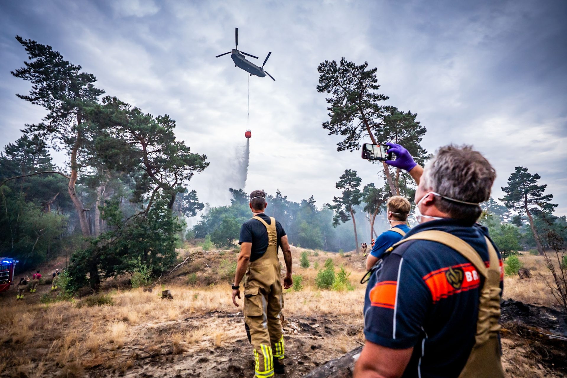 Natuurbrand na twee dagen nog altijd niet onder controle