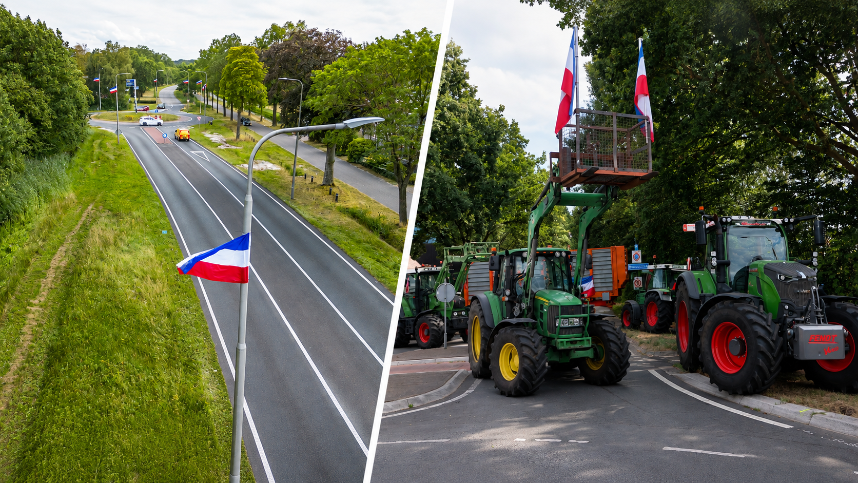 Boeren voeren op meerdere plekken actie tegen stikstofbeleid