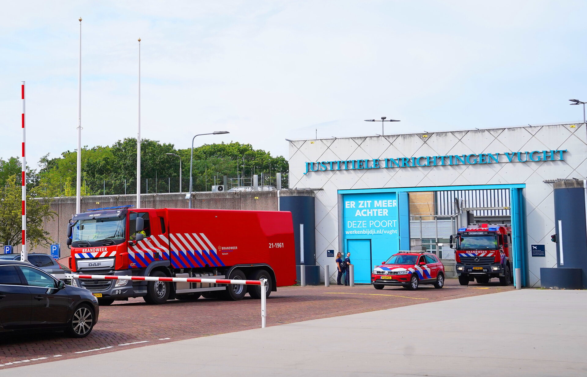 Brand breekt uit in gevangenis, medewerkers blussen vlammen zelf