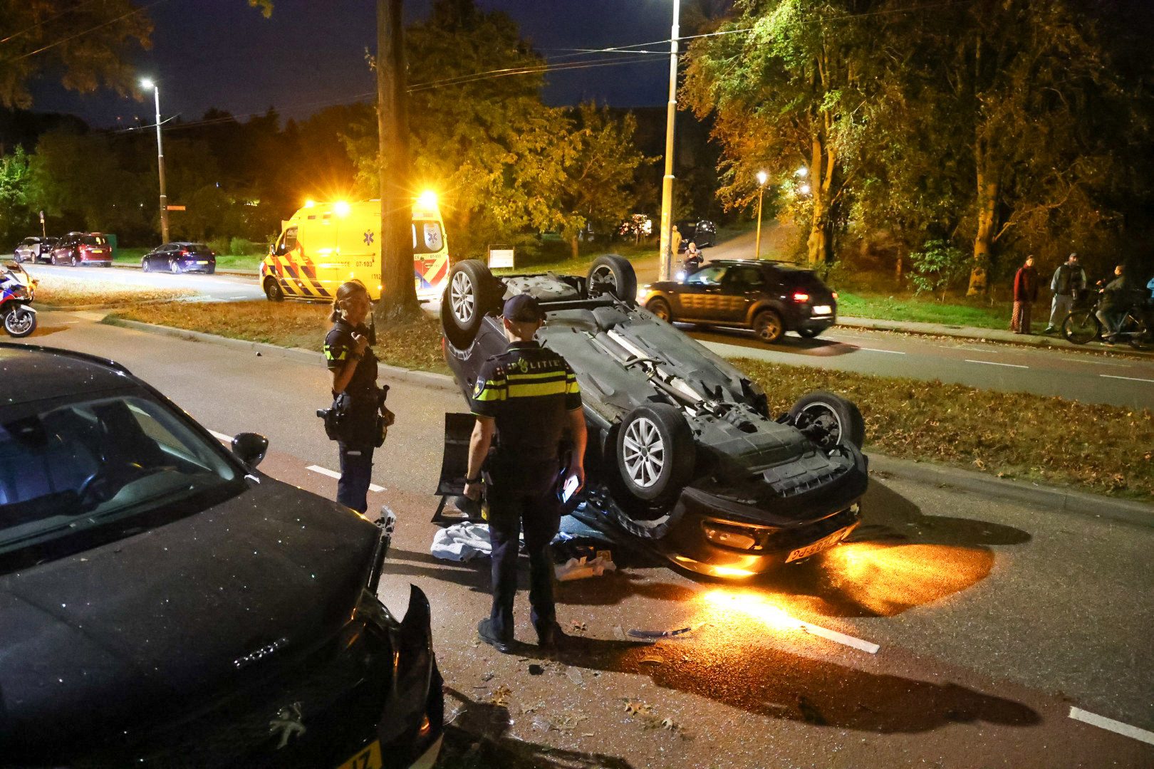 Automobiliste na zware crash met meerdere auto’s aangehouden voor rijden onder invloed